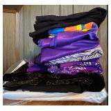 Bring and Colorful Fabric Remnants including Purple Hued Fabric Remnants