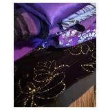 Bring and Colorful Fabric Remnants including Purple Hued Fabric Remnants