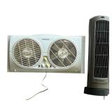 Fan Unit with Dual Window and Lasko Tower