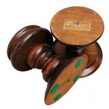 Vintage Wooden Home Decor Items including Candle Holders