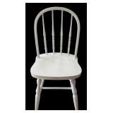Vintage White Painted Wooden Chair