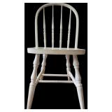 Vintage White Painted Wooden Chair