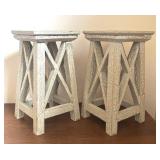 Two Decorative Pedestal Stands