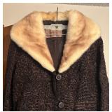 Vintage Kruse-Gross Fur Accented Coat