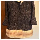 Vintage Kruse-Gross Fur Accented Coat