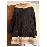 Vintage Kruse-Gross Fur Accented Coat