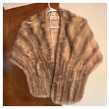 Vintage Fur Shrug by Kruse-Gross