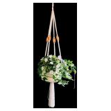 Vintage Hanger and Faux Floral Arrangement