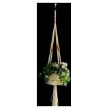 Vintage Hanger and Faux Floral Arrangement