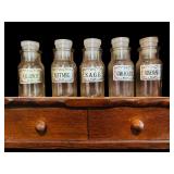 Vintage Wall Hanging Spice Cabinet