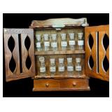 Vintage Wall Hanging Spice Cabinet