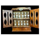 Vintage Wall Hanging Spice Cabinet