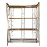 Vintage Decorative Metal Shelf