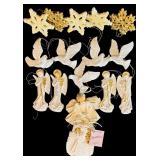 Assorted Christmas Ornaments including Ceramic Ornaments