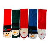 (5) Handmade Christmas Scarfs