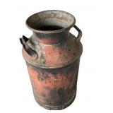 Vintage Farmhouse Dairy Metal Milk Can