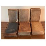 Collection of 6 Antique Medical Books with Leather Bindings