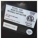 Lasko Model 5307 Tower Heater with Oscillation and Adjustable Thermostat