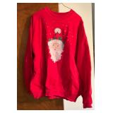 Collection of 4 Holiday-Themed Sweatshirts, Various Sizes