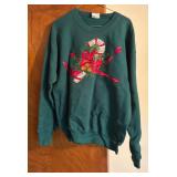 Collection of 4 Holiday-Themed Sweatshirts, Various Sizes