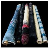 Six Rolls of Fabric