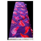 Bolt of Red Hat Society Style Pattern Fabric