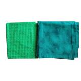 Fabric Remnants including Three Yards of White Lace