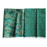 Fabric Remnants including Three Yards of White Lace