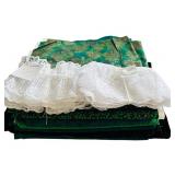 Fabric Remnants including Three Yards of White Lace