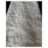 White and Red Large Incredibly Soft Fabric Remnants