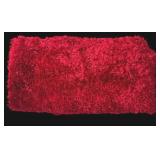 White and Red Large Incredibly Soft Fabric Remnants