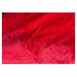 White and Red Large Incredibly Soft Fabric Remnants