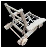 Vintage Wooden Deck Chair and Wooden Lounger