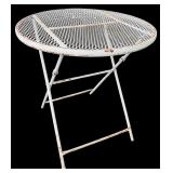 Pair of Metal Patio Chairs and Table / Metal Patio Bistro Set