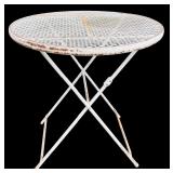 Pair of Metal Patio Chairs and Table / Metal Patio Bistro Set