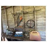 Everything on Bench & Wall