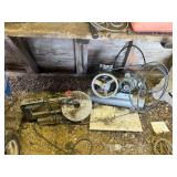 Delta 16" Variable Speed Scroll Saw & Air Compressor