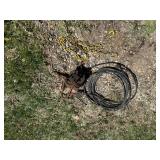 Chain, Extension Cord & Vintage Hand Crank Sharpener