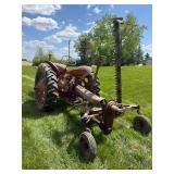 1942 Case DC Tractor with Massey Harris Sickle Mower