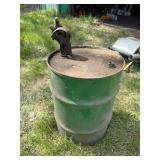 Snowmobile Oil Barrel with Vintage Spout