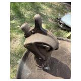 Snowmobile Oil Barrel with Vintage Spout