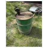 Snowmobile Oil Barrel with Vintage Spout