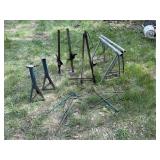 Jacks, Tire Irons, Metal Saw Horses