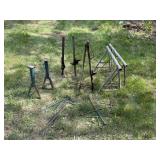 Jacks, Tire Irons, Metal Saw Horses