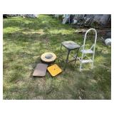 Shop Stool, Step Ladder, Moving Carts