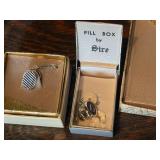 Vintage Cardboard Photos, Jewelry & Cast Iron Pig