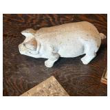 Vintage Cardboard Photos, Jewelry & Cast Iron Pig