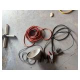 Extension Cord, Jumper Cables & Shop Light