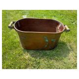Copper Tub & Lantern