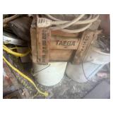 6 Wood Ammo Boxes & Contents